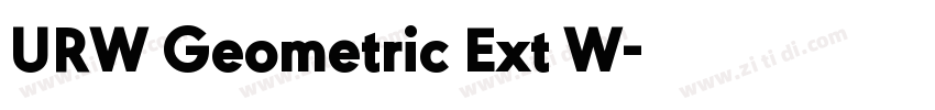 URW Geometric Ext W字体转换
